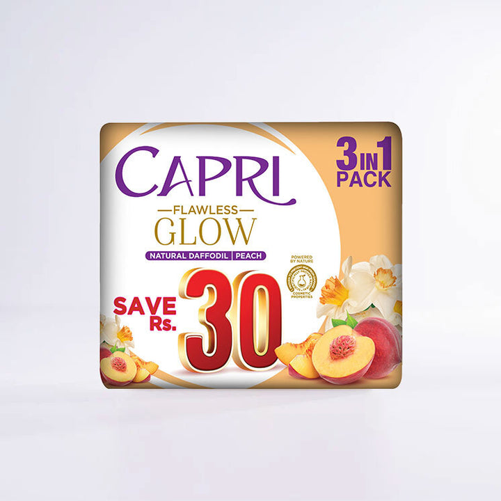 Capri Flawless Glow Peach - Pack of 3