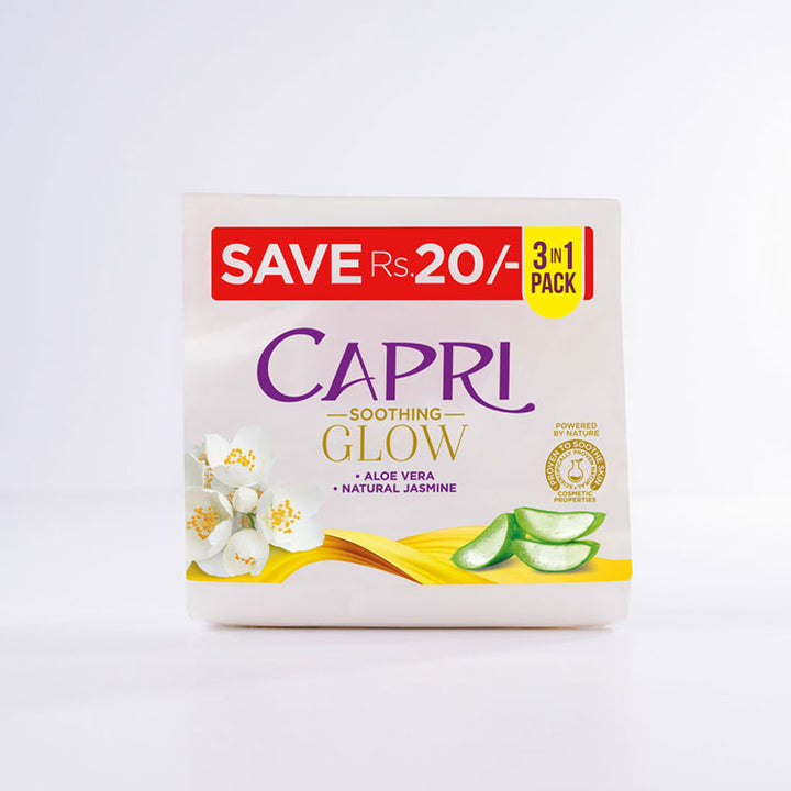 Capri Soothing Glow White - Pack of 3