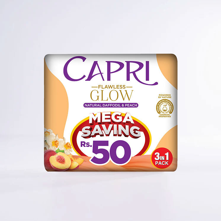 Capri Flawless Glow Peach - Pack of 3