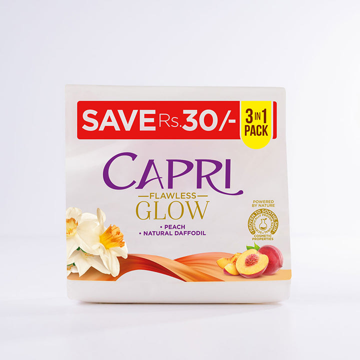 Capri Flawless Glow Peach - Pack of 3